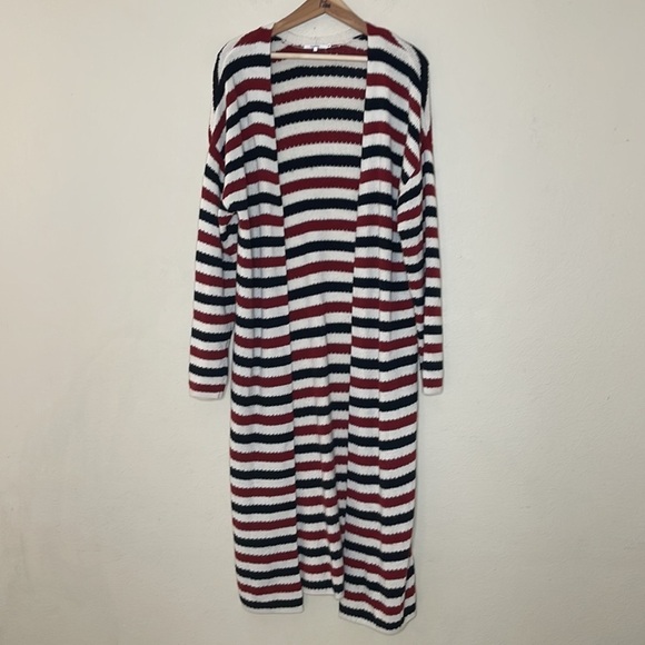 Tularosa Presley Striped Duster Knit Cardigan Size Large - Picture 2 of 8